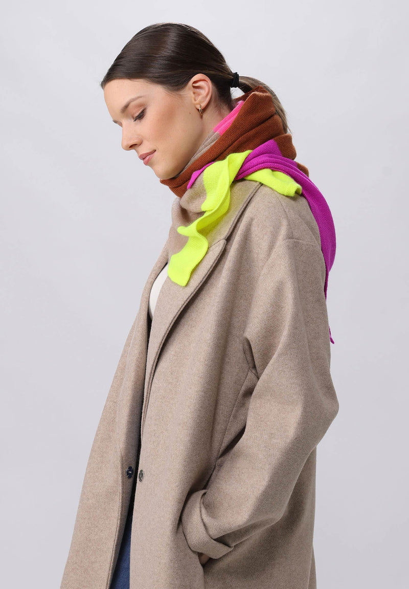 Cashmere Blend Multi Stripe Scarf