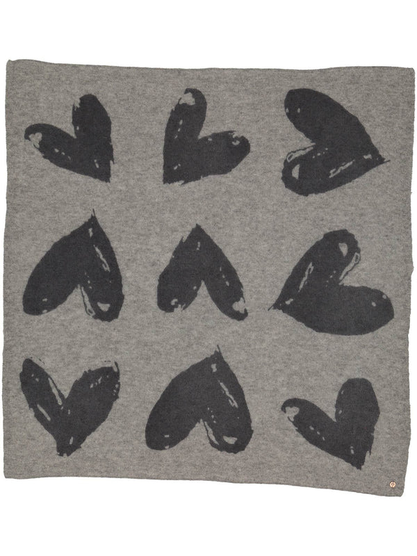 Oversized Love Knit Printed Scarf