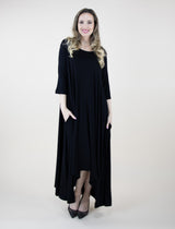 3/4 Sleeve Maxi Dress
