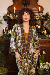 Fleur De Lune Crop Kimono
