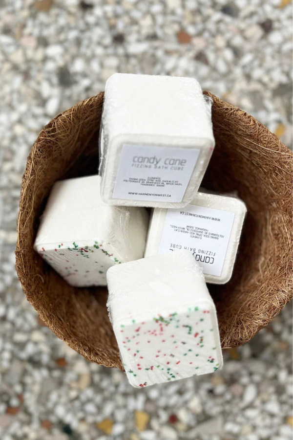 Candy Cane Bath Bombs