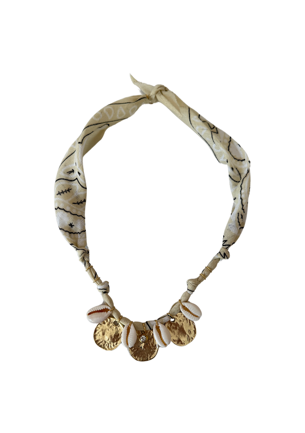 Golden Fluo Nude Gold Coin Necklace