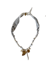 Golden Fluo White Long Pearl Necklace