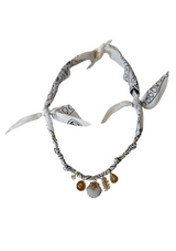 Golden Fluo White Shell Necklace