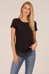 Slub Curve Layer Tee