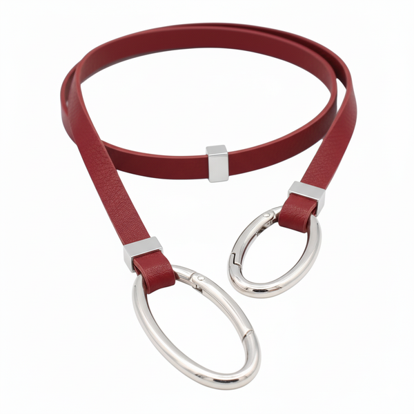 Red Wine Avril Edge Strand - Silver
