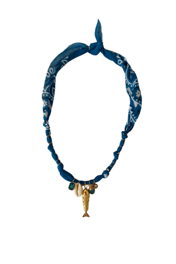 Hydra Island Blue Fish Necklace