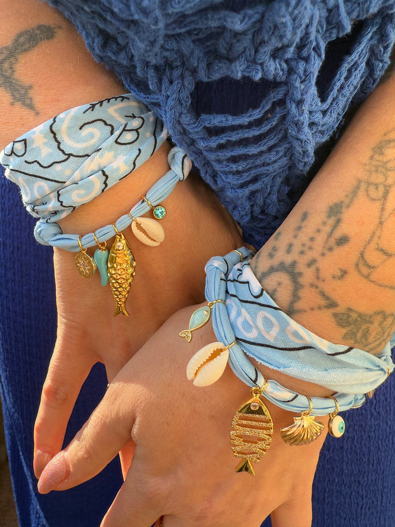 Hydra Island Sky Lucky Fish Necklace