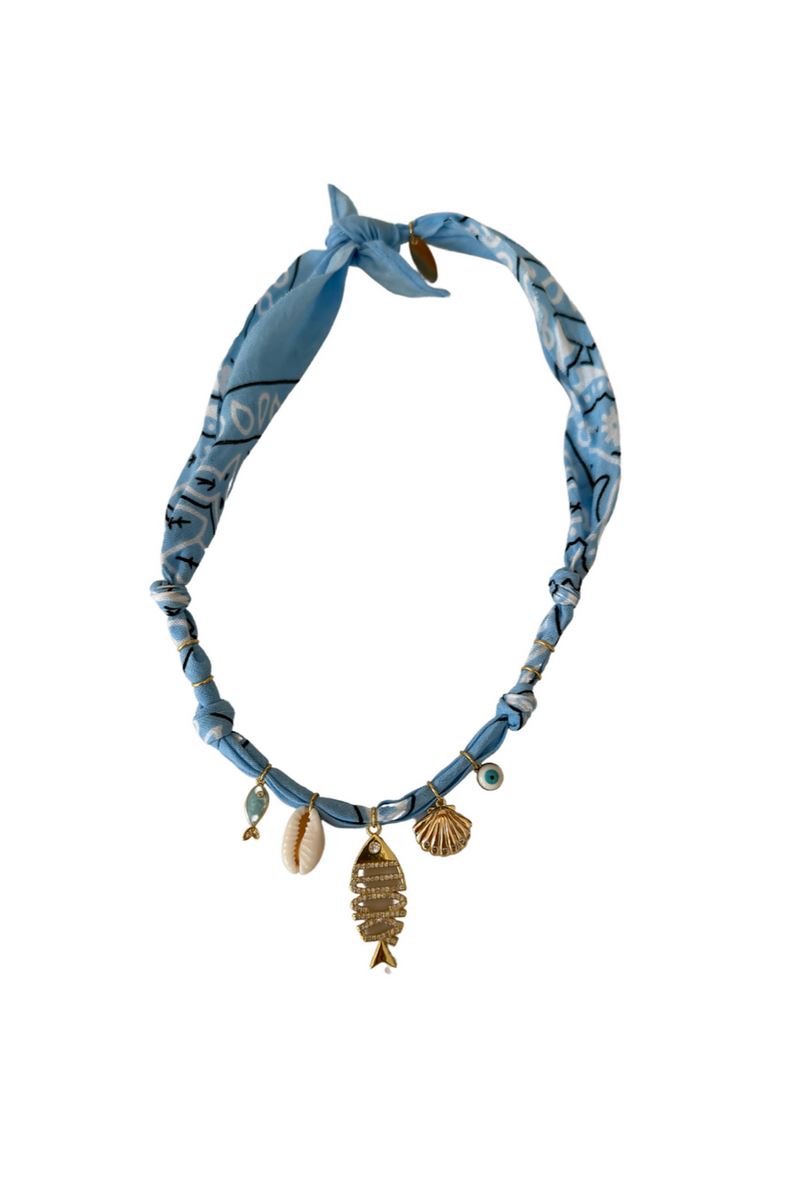 Hydra Island Sky Lucky Fish Necklace