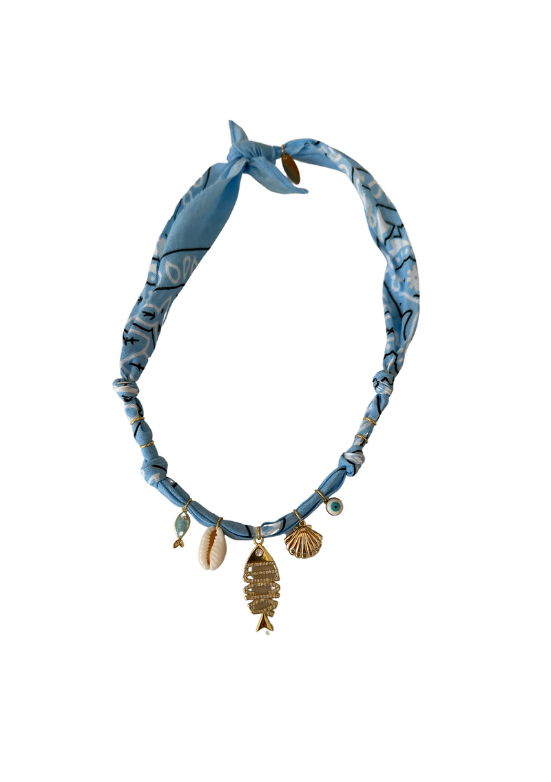 Hydra Island Sky Lucky Fish Necklace
