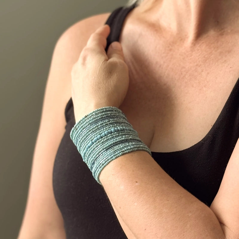 Simple Beaded Cuff