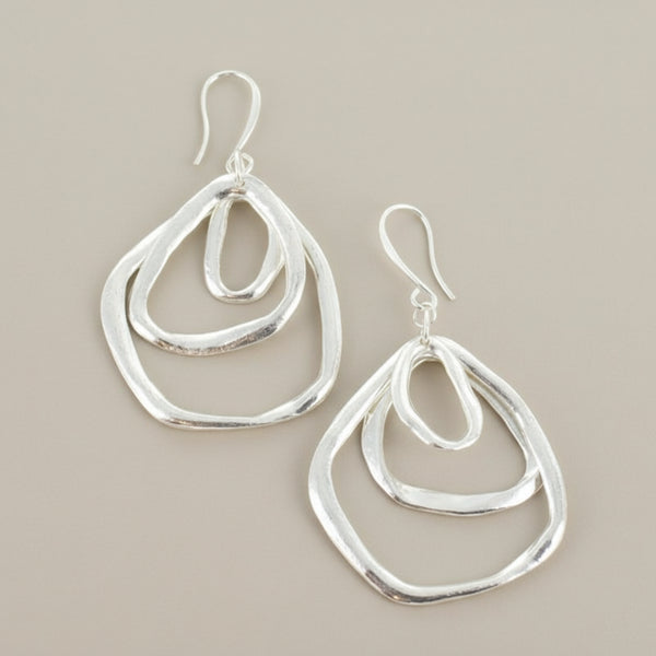 Triple Ring Earrings