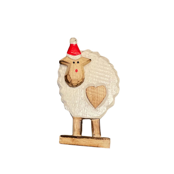 Standing Sheep Ornament WHITE