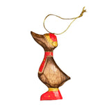 Hanging Duck Ornament RED
