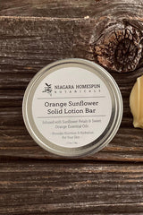 Orange Sunflower Lotion Bar