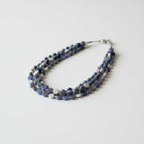 Resin & Glass Bead Disc Necklace
