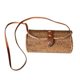 Barrel Rattan Purse