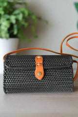 Barrel Rattan Purse