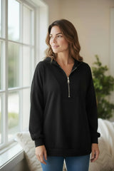 Half-Zip Scuba Hoodie