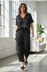 Satin Vneck Top