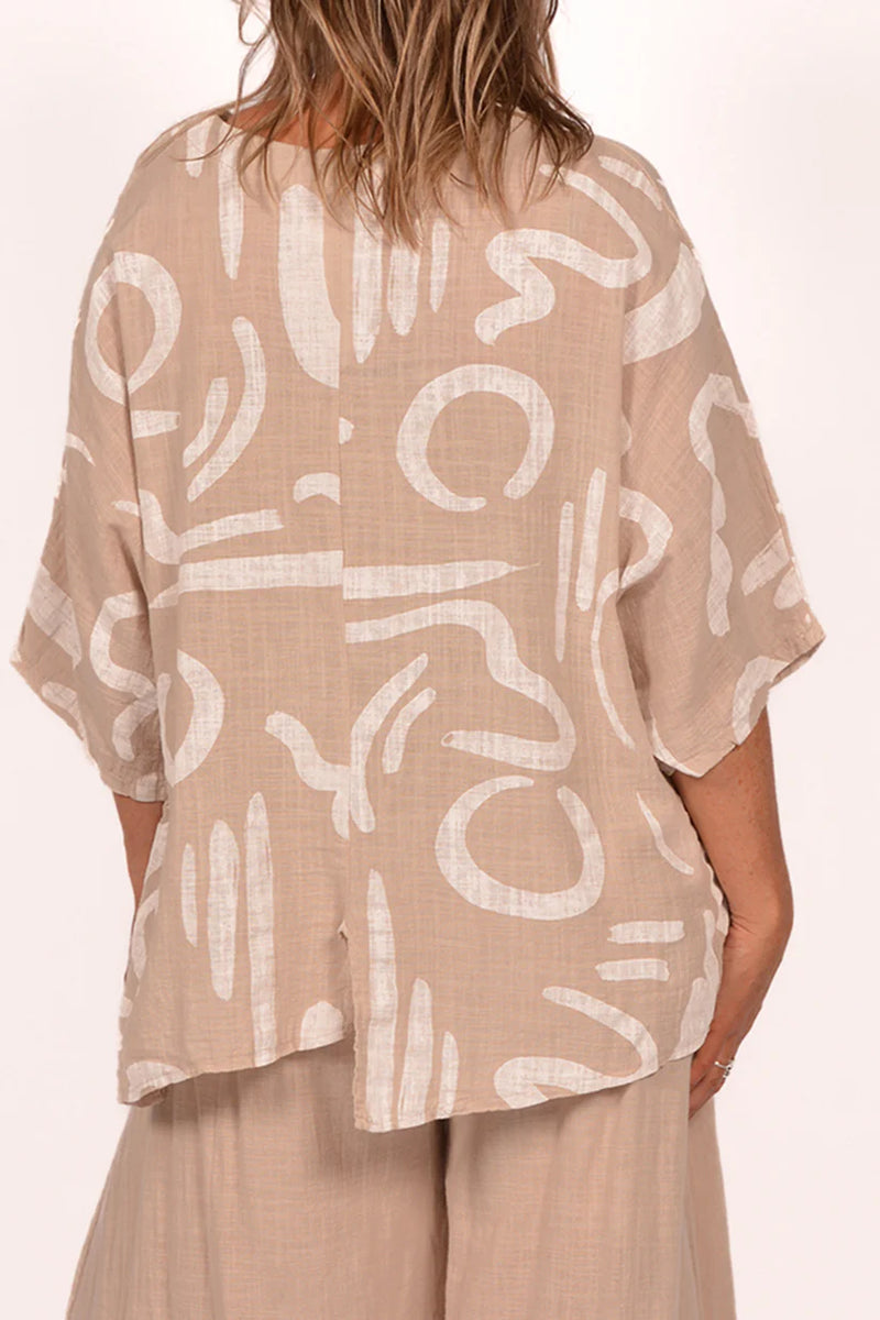 Abstract Print Top