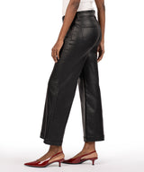 Meg HR Fab Ab Coated  Wide Leg
