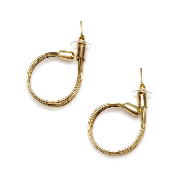 Wire Loop Metal Earrings