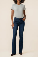 Natalie Mid Rise Flare w/ 5 Pockets