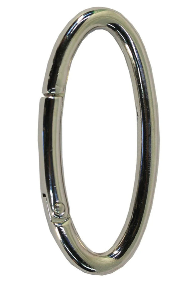 Silver Oval Closure - 48mm/1.9 Inches