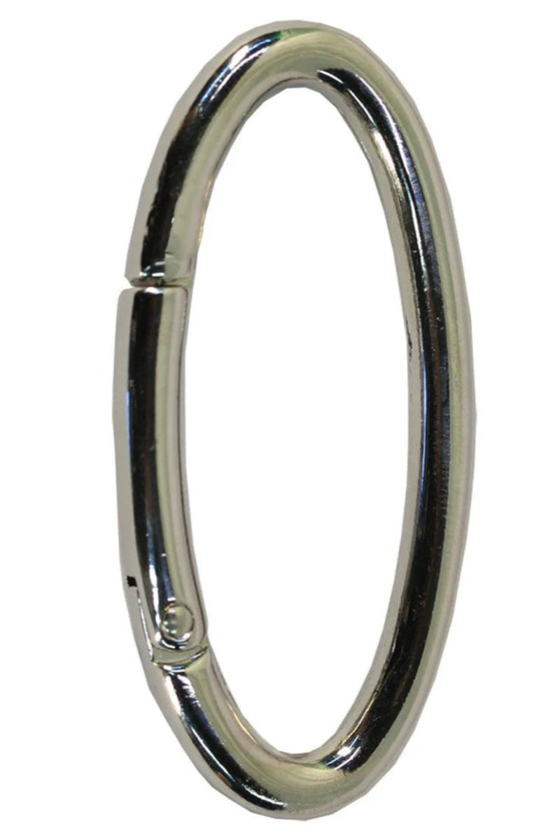 Silver Oval Closure - 48mm/1.9 Inches