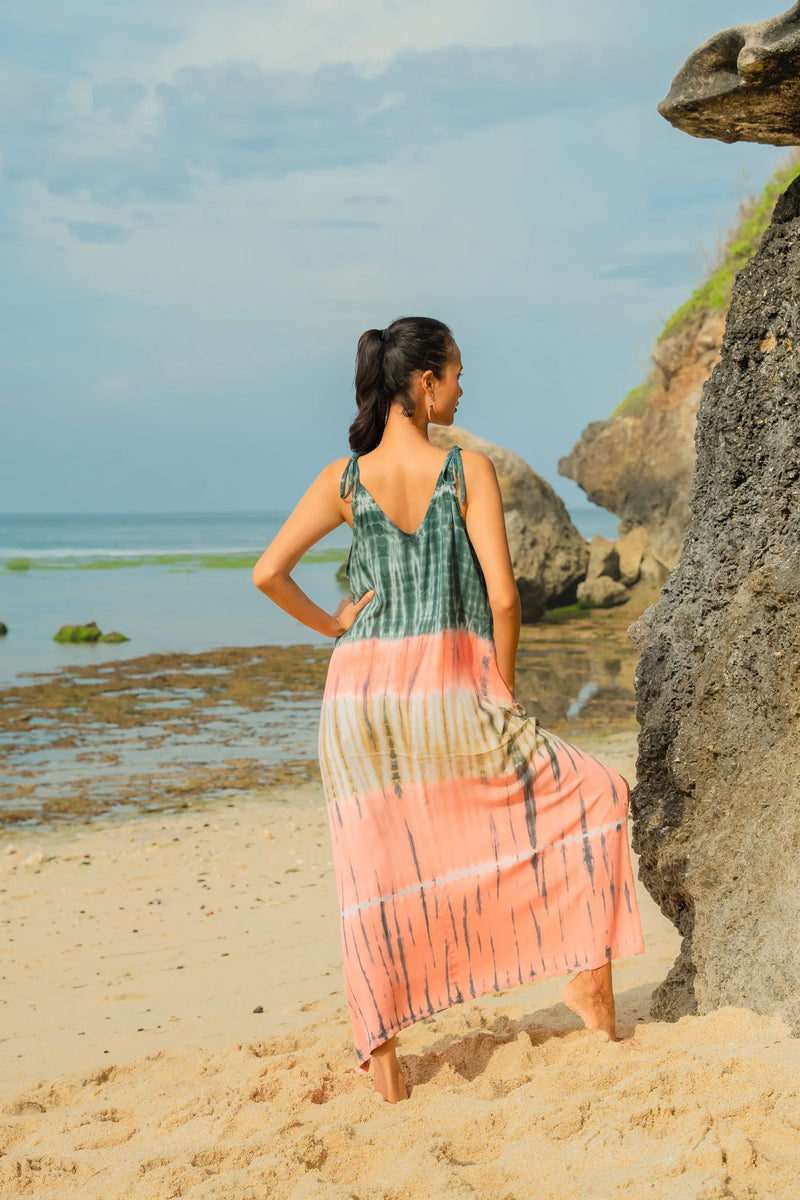 Striped Tie Dye Sundress