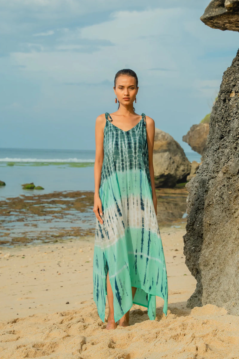 Striped Tie Dye Sundress