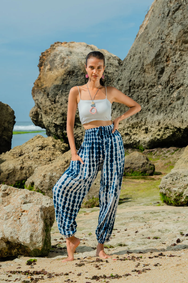 Bone Tie Dye Bali Pants