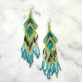 Beaded Aztec Earrings
