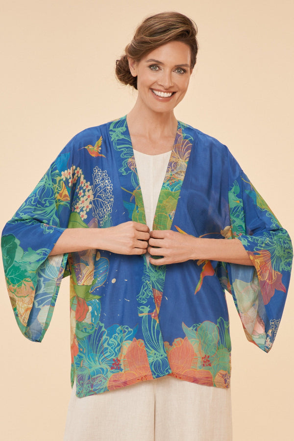 Hummingbird Denim Kimono