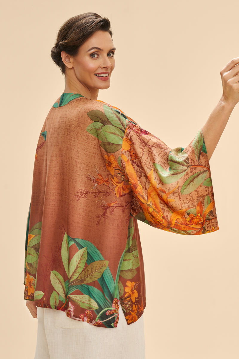 Botany Bliss Taupe Kimono