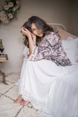 Peace Wine & Sunshine Cropped Kimono