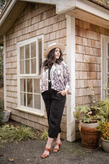 Peace Wine & Sunshine Cropped Kimono