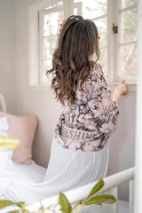 Peace Wine & Sunshine Cropped Kimono