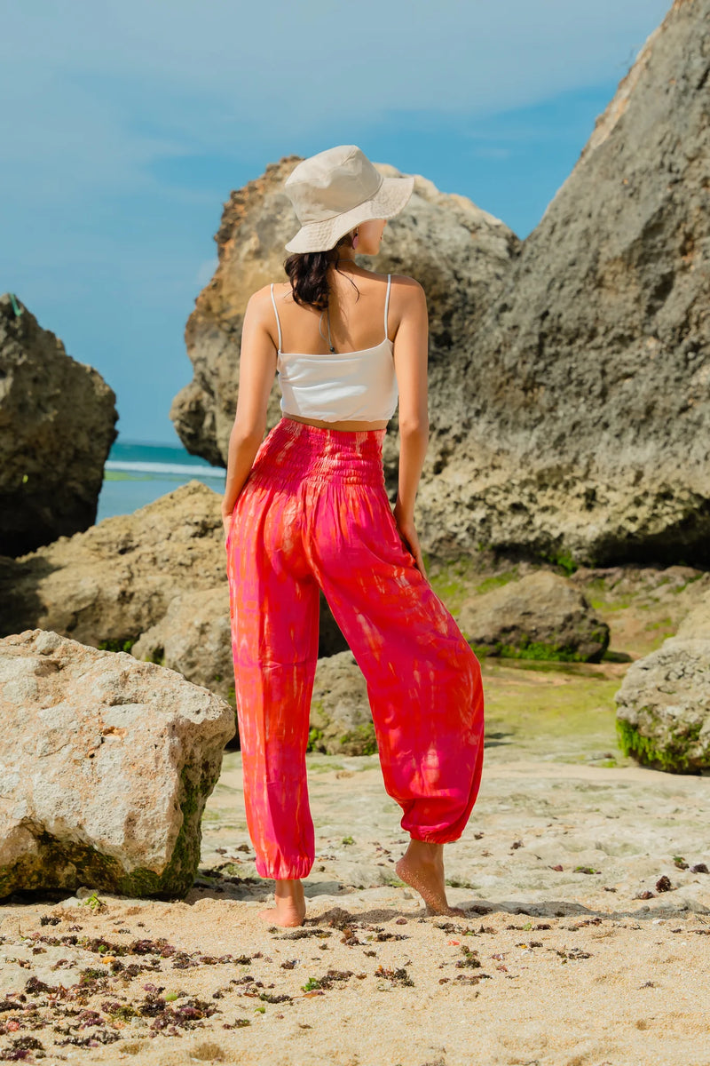 Bone Tie Dye Bali Pants