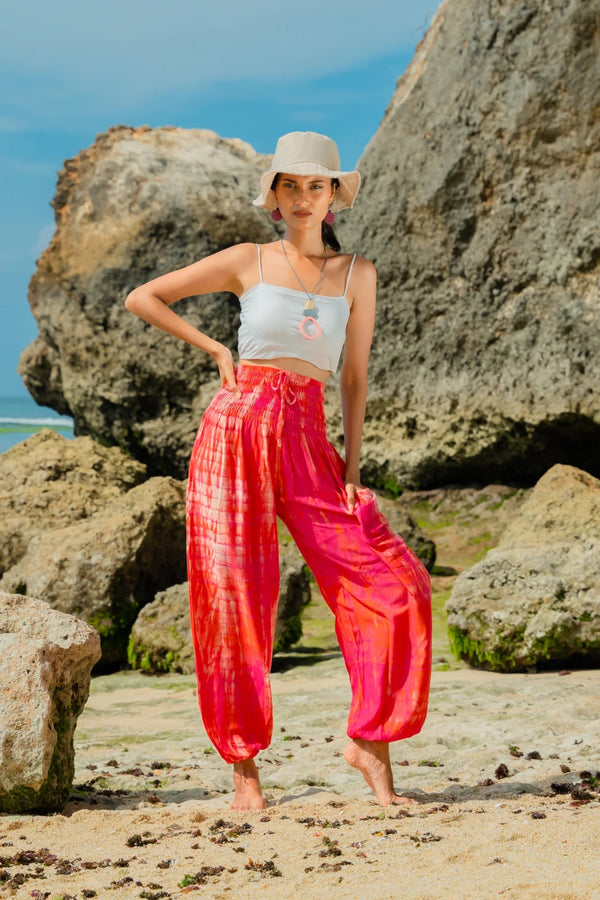 Bone Tie Dye Bali Pants