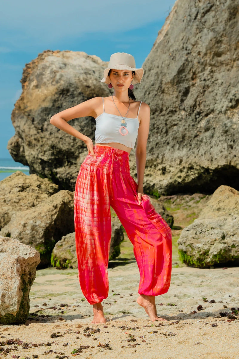 Bone Tie Dye Bali Pants