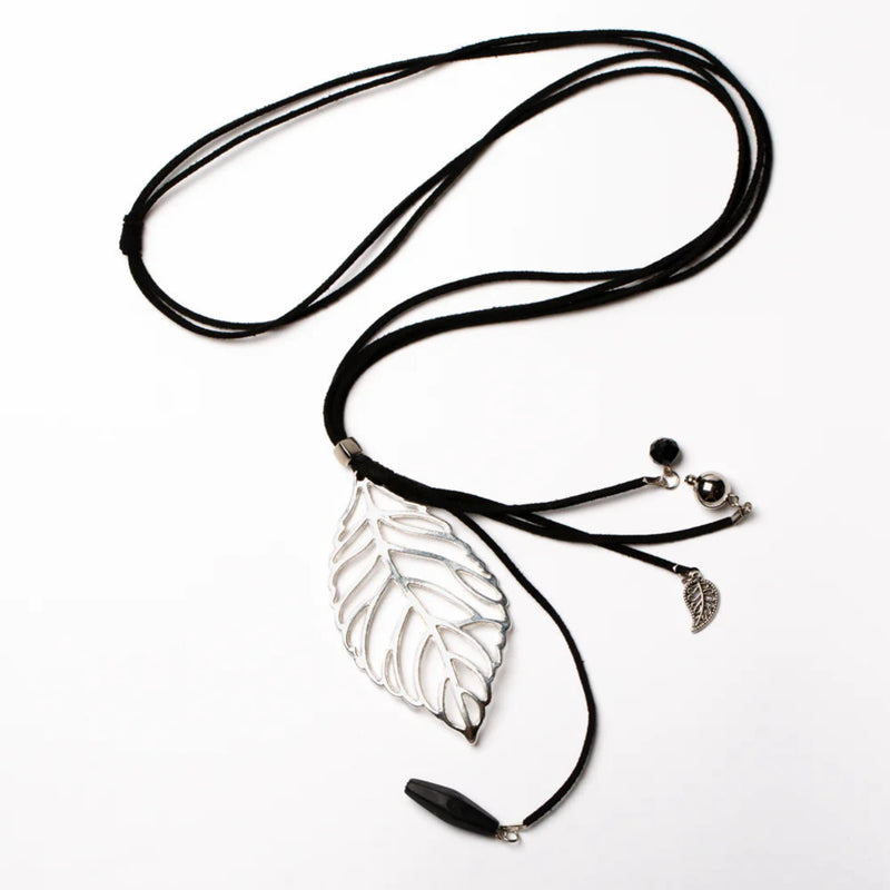 Long Leaf Pendant Necklace