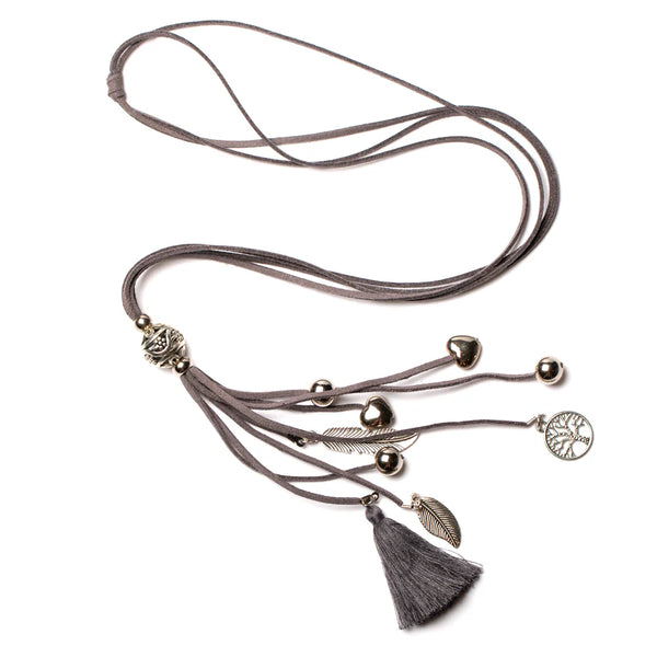 Tassle and Charm Necklace