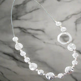 Beaten Disc Necklace SILVER