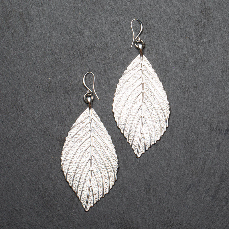 Large Leaf Earrings