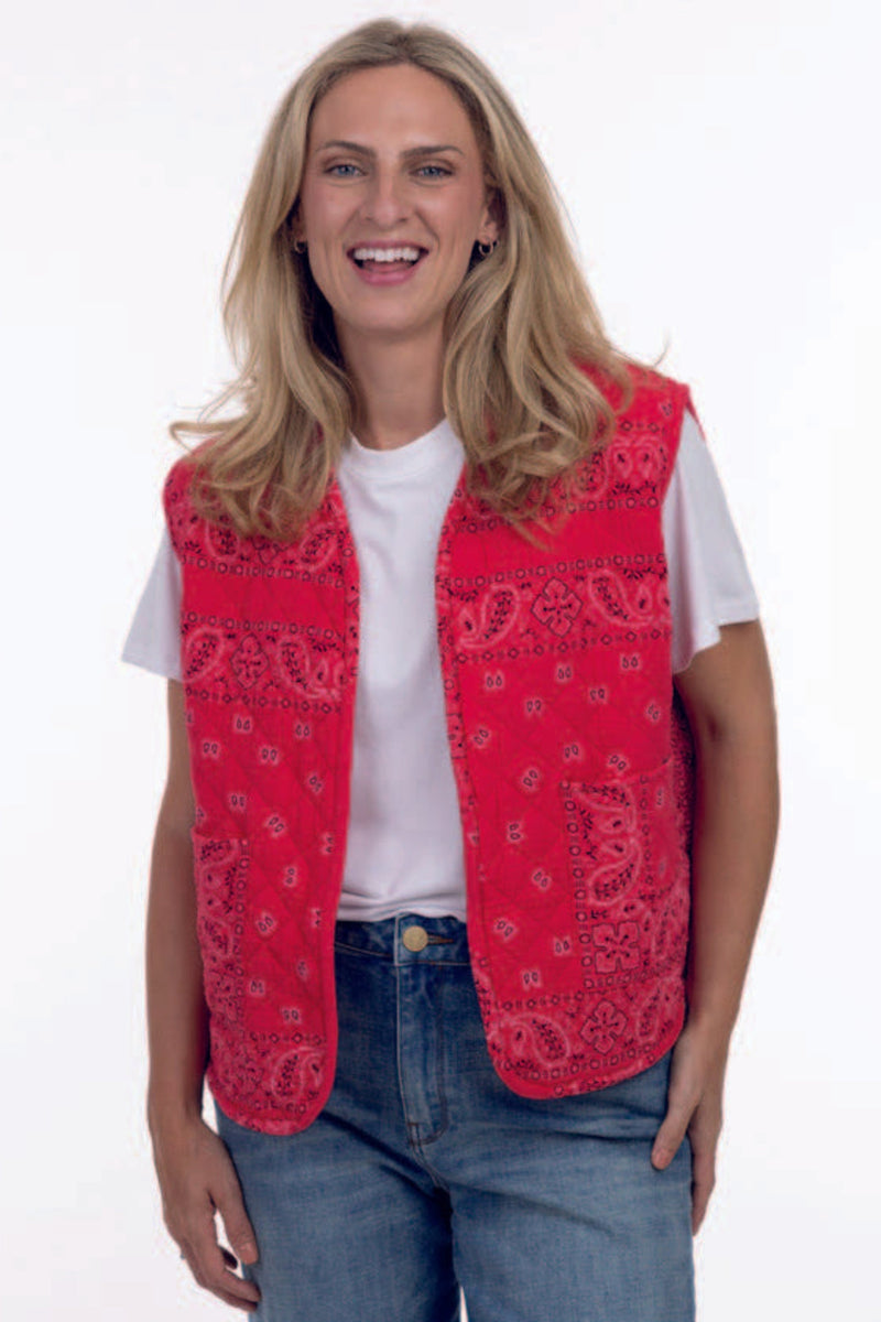 Bandana Quilted Vest