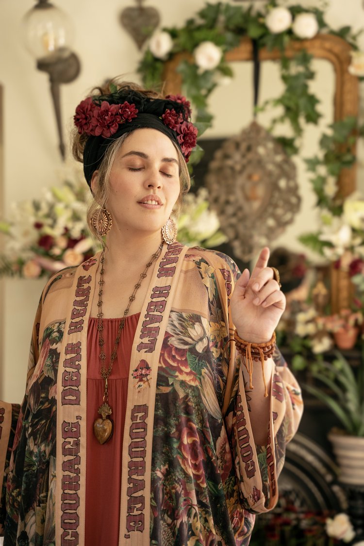 Courage Dear Heart Duster Kimono