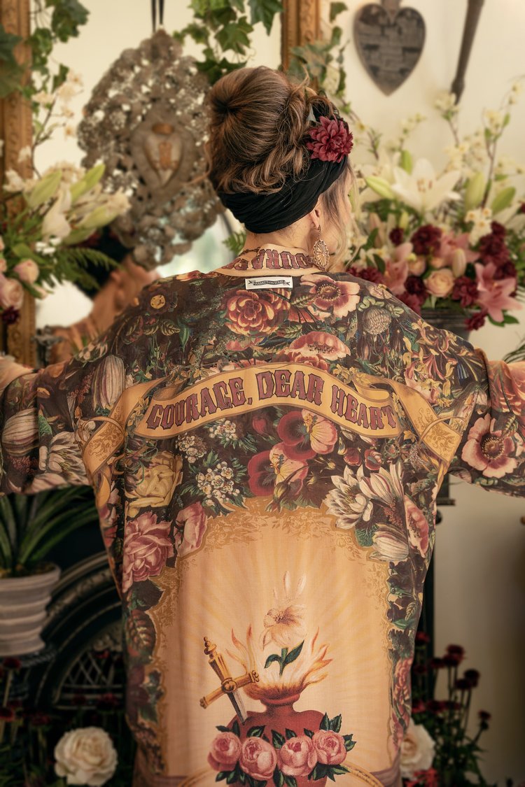 Courage Dear Heart Duster Kimono