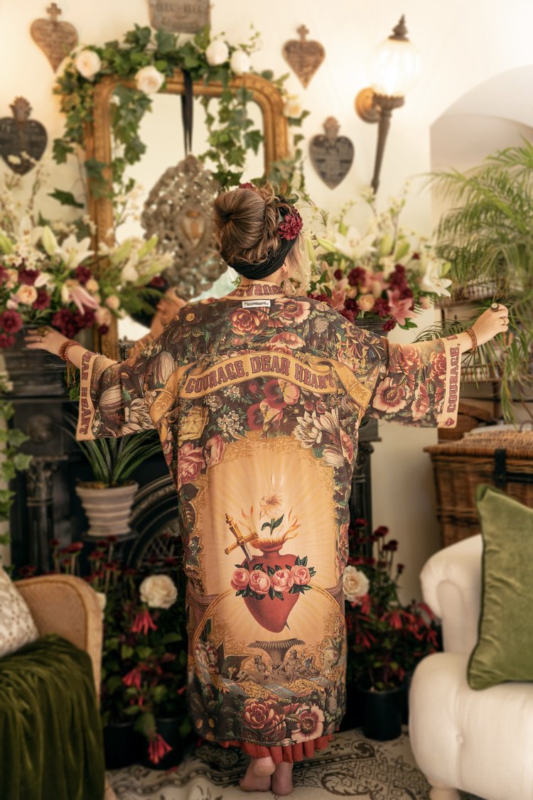 Courage Dear Heart Duster Kimono